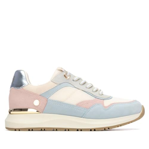 XTI - Zapatilla Mujer Celeste - Calzado Cómodo y Versátil - Moda Casual - Modelo 14520201 (Talla 39)