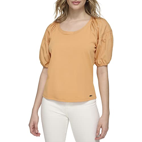 Image of Calvin Klein Womens Short Sleeve Knit