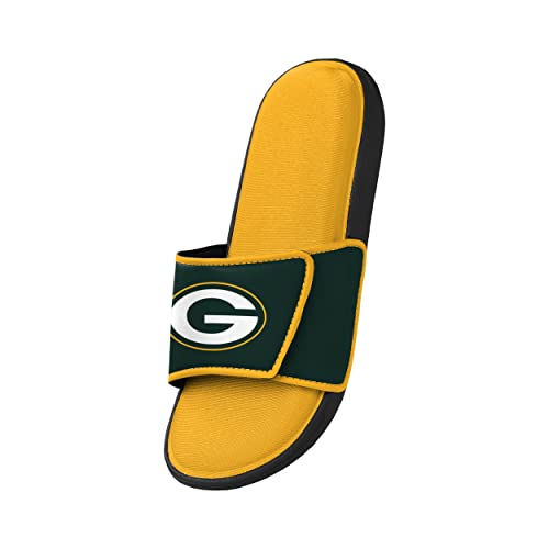 FOCO Green Bay Packers NFL Mens Foam Sport Slide - M3