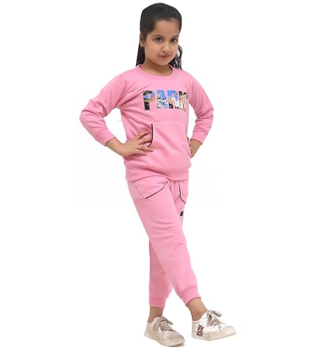 Image of Kids Girls Winter Sweatshirt with Pyjama Set for Girls and Boys | Pack of 2