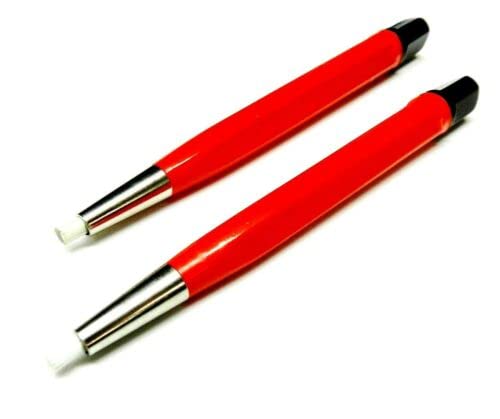 Scratch Brush Fiberglass Retractable, Set of 2, Tips for Jewelry, Watch, Coin Cleaning, Electronic Applications, Auto Body Work by JTS