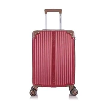 Mala de Viagem de Bordo Palazzio 10kg Rígida ABS Padrão ANAC com 4 Rodas duplas 360º e Trava de segredo númerico, divisória interna com zíper e elástico de fixação, Bordô, Santino - APLV191P25