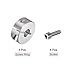 HARFINGTON 4pcs Shaft Collar 8mm Bore Aluminum Alloy Set Screw Split Clamp-On Collars, 25mm OD, 10mm Width, for Wheel Barrow Axle, Gearbox Assemblies, Machine Tools, Industry, Anodization