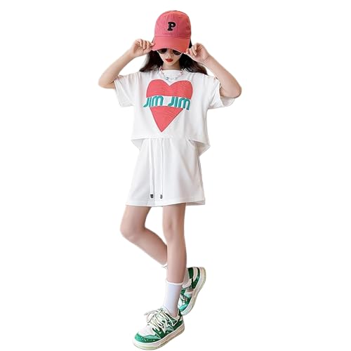 Ensemble 2 pièces pour fille avec short imprimé graphique et textile de loisirs ultra doux