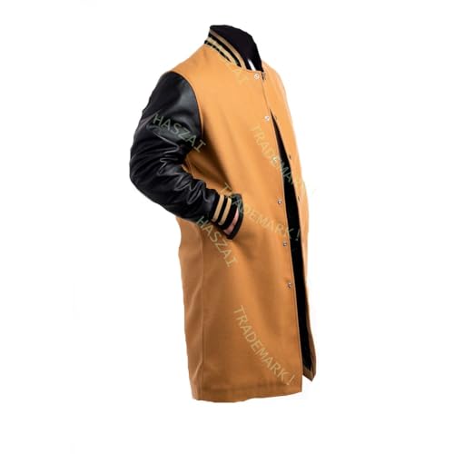 Image of New Letterman Varsity Coats, Baseball Bomber Coats, Long Letterman Coat Jackets, Warm Wool Long Coat
