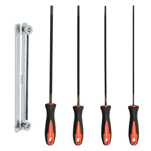 4 PCS Lime Tronconneuse Lime à Cheval pour Tronçonneuse Résistantes et Durables