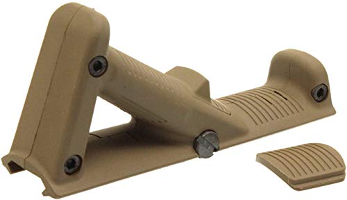 VIKING GEAR Airsoft Angled Fore Grip/Foregrip - FDE, für Weaverschienen (20-23mm), Waffengriff Railcover Flat Dark Earth