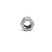M8 x 1.25mm Nylon Insert Hex Lock Nuts, Stainless Steel Lock Nut Assortment Kit for Hardware Accessories Stainless Steel Finish Hex 100PCS