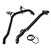 Set of 2 Engine Heater Inlet Pipe and Water Coolant Pipe with O-Rings for BMW E46 E39 E36 E85 Z3 Z4 320i 323i 325i 328i 330i 525i 528i 530i