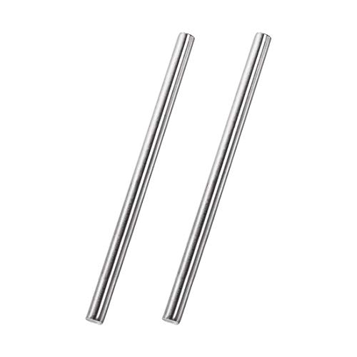 Image of uxcell 8mm x 200mm 304 Stainless Steel Solid Round Rod for DIY Craft - 2pcs