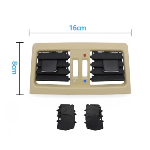 Panel de aire para coche Serie 3 E90 E91, rejilla de ventilación central trasera beige 2005-12 4