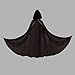 Unisex Fashion Cloak Hooded Halloween Cosplay Costumes for Optimal Performance and Comfort in Various (Black, One Size)
