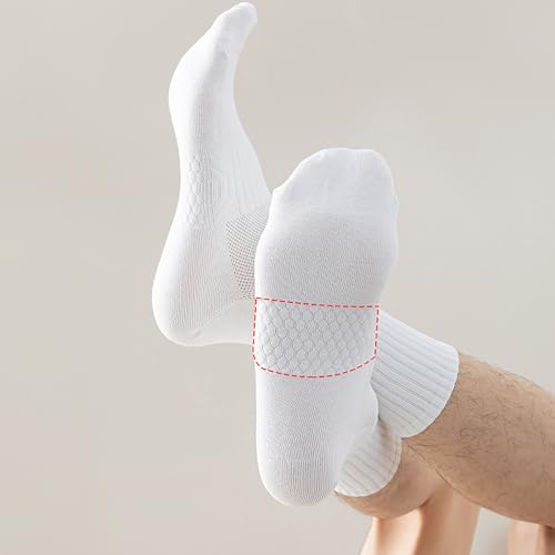 Men's Sweat Absorbing Seamless Socks Comfortable Cotton Breathable Mesh Long Tube Athletic Socks for Business4