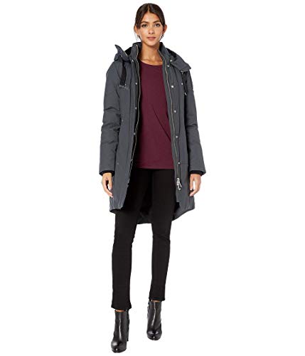 Amazon.com: Moose Knuckles Longue Rive Parka Granite/Black