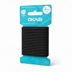 Okaei – OKAEI Gummikordel 3mm x 5m - Hochwertiges Gummiseil in Schwa