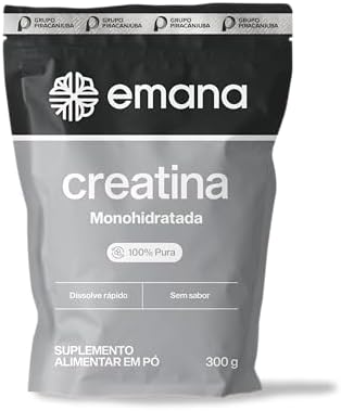 Emana Creatina Monohidratada 100% Pura Sem Sabor Micronizada - 30...
