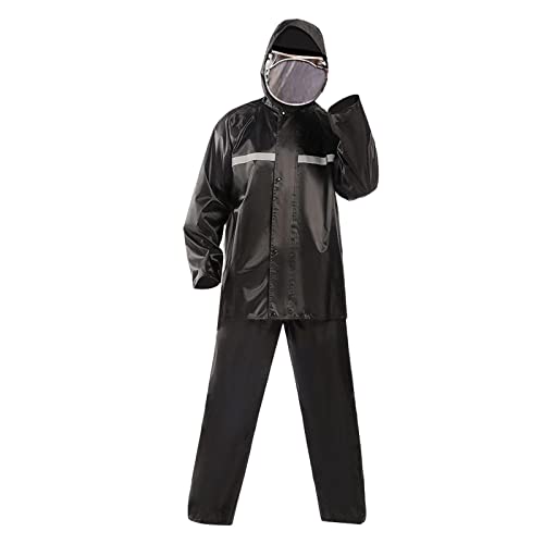 Yiju Rain Suits For Men Women Waterproof, Breathable With Eye Reflective Strip, Durable Rain Gear Jacket Pants, #TOP2