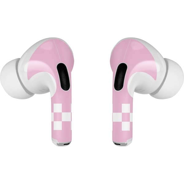 Skinit Decal Audio Skin Compatible with Apple AirPods Pro (2rd Gen, 2022) - Skinit Originally Designed Pink Checkerboard Design