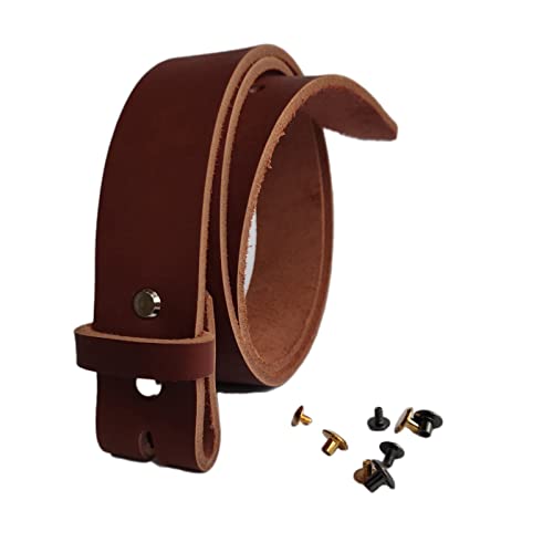 1.5 inch Men's Cowhide Leather Belt 38mm Classic without Buckle
