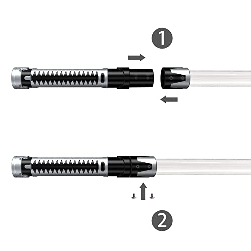 Beyondtrade Lightsabers Toy 7 Colors 2-In-1 Led Dual Swords For Kids With Fx Sound (Motion Sensitive) For Movie Fans Cosplay Party Christmas Birthday Gift #TOP3