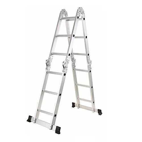 Escada Articulada Multifuncional de Alumínio Fortt 12 Degraus 3,34 m
