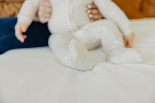 Image of Copper Pearl Zip-Up Footie Baby Pajamas - Soft Newborn Onesies for Boys & Girls, Tag-Free with Two-Way Zipper Baby Sleepers for Newborn - 24 Months, Oat