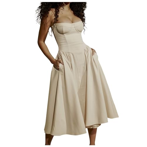 Robe d'été sans manches dos nu menthe contre les fortes chaleurs
