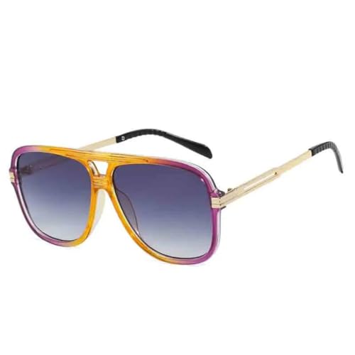 Lunettes de soleil vintage double pont femmes hommes avec verres de luxe protection UV400