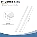 MECCANIXITY Square Aluminum Flat Bar, 2Pcs 1/8