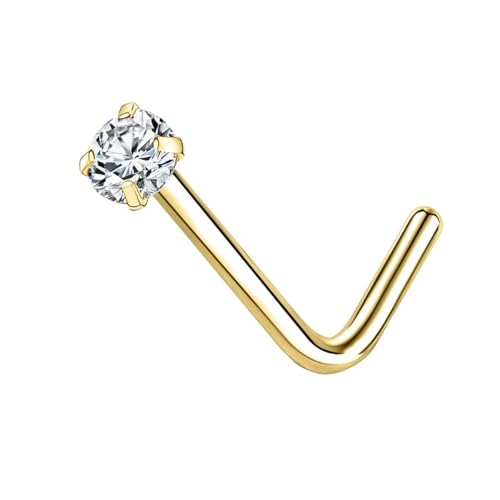 New 2026 Unisex 1Pc 20G ColoRIFul Cz Crystal Nose Stud 925 Silver Piercing Screw S-Shape Retainer Nostril Jewelry Findings 1.5-3.5Mm Fashion Trendy Accessories Creative Gift For Women And Men