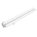 SONGMICS Floating Shelf, Wall Shelf Ledge 3.9 x 43.3 Inches with Front Edge, for Picture Frames, Books, Spice Jars, Living Room, Bathroom, Kitchen, Easy Assembly, White ULWS46WT