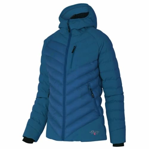 Veste de sport femme Joluvi Heat Riva bleue coupe vent de running