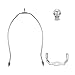 Tool parts 1 Set 9 Inch Lamp Harp Kit With Finial Lamp Shade Bracket Holder Chrome