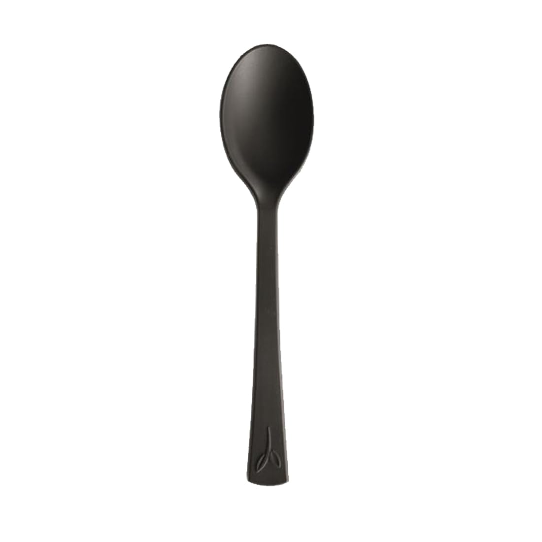 MAQA 100 pz Cucchiaini per finger food 10 cm, neri, riutilizzabili