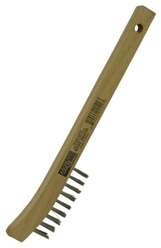 Hot Max 22036 2x9 Stainless Steel Curved Handle Wire Brush