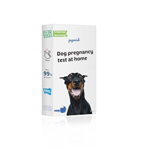 Dog Pregnancy Test Kit Needle-Free Painless At Home Detection 98% High Accuracy Fast & Safe Canine Pregnancy Test for Dogs