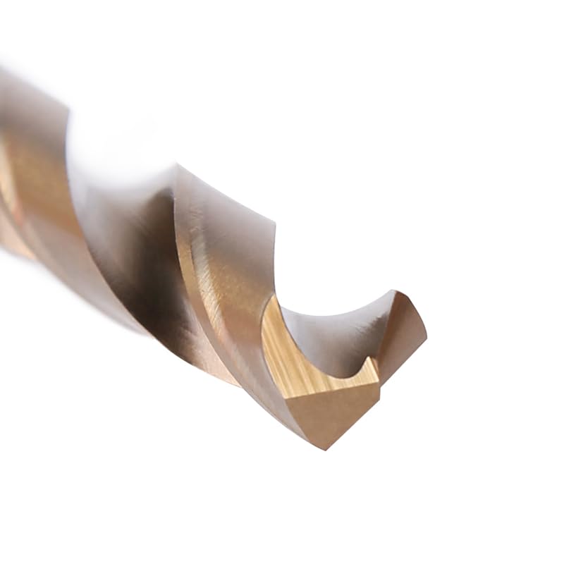 1/5 Uds HSS M35 5% Brocas Helicoidales De Cobalto 1,0-13mm Sierra De Agujero De Vástago Recto for Perforación De Metal Plástico De Madera De Hierro De Aluminio De Acero Inoxidable(10mm,5PCS)
