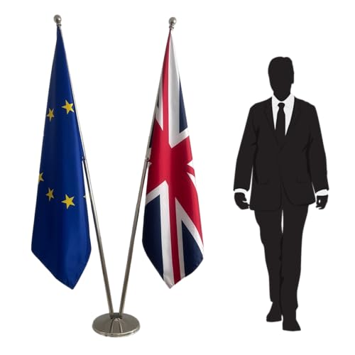 Drapeau Europe et Royaume-Uni stable pour éviter les chutes de bureau