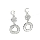 LUYYBDBG earrings Silver Needle Mother-of-pearl Women's Geometric Cold Style Earrings-platinum Gold-steel