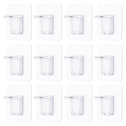 Angoily 12 Piezas Soporte De Estante Para Uñas Gancho Clavija Poseedor Soportes De Gabinete Para Estantes Manos Cochera Alfiler Clips De Estante Soportes De Estantería Cable Acrílico