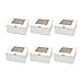 DECHOUS 25pcs Boxes Cupcake Containers Xmas Treat Boxes Clear Dessert Containers Clear Cake Containers Wedding Cake Stand Wedding Wrapping Paper Baking Boxes Mini Bread Box White