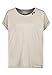 Eight2nine Damen T-Shirt kurz arm Sommer 100% Baumwolle Shirt, Farbe:Beige, Größe:M (38)