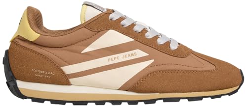 Pepe Jeans Jane Brand W, Sneak Mujer, Marrón Coñac Marrón, 39 EU