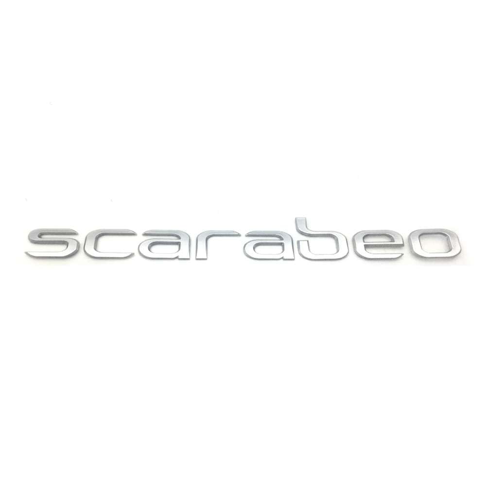 Scritta emblema Compatibile con Aprilia Scarabeo 50/100 2006 > 2012 argento 893234 Targhetta Targa