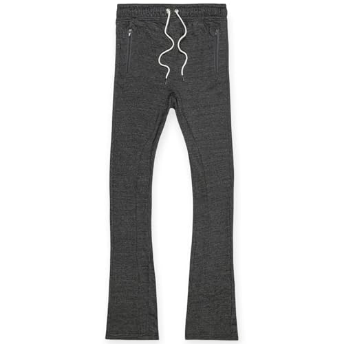Men Basic Flare Stacked Sweatpants French Terry Joggers - Comfortable, Stylish, and Versatile Workout Pants for Men