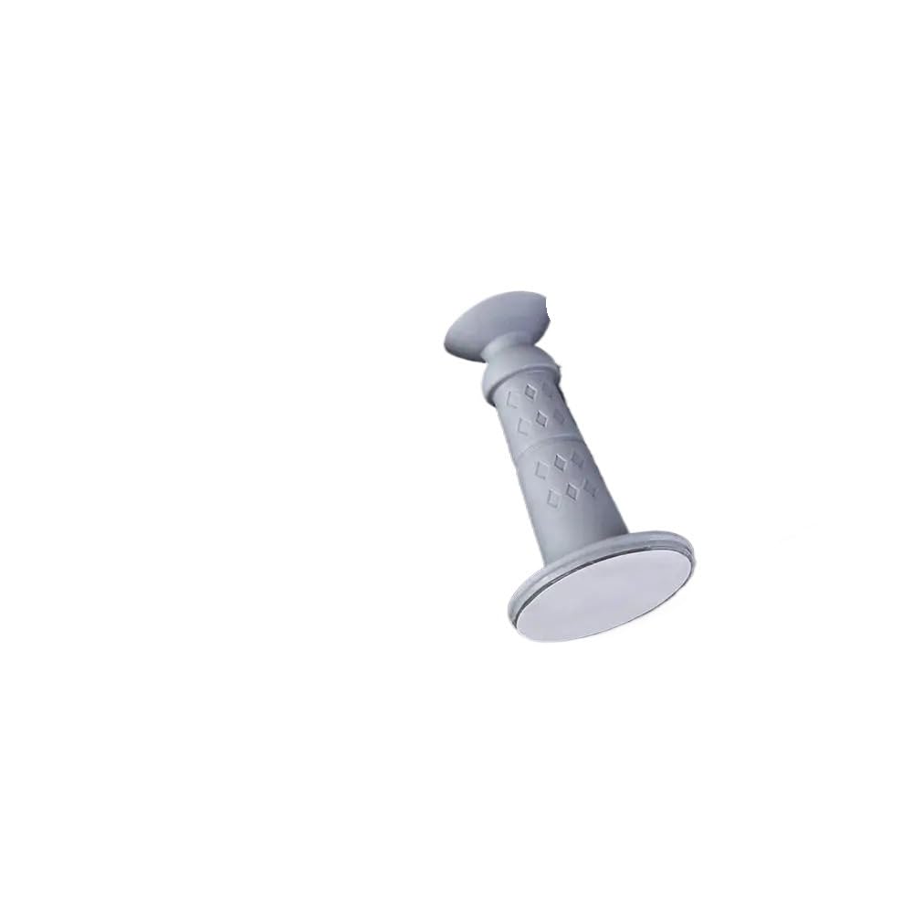 Door Stop 2PCS Silicone Mute Self Adhesive Door Stop Bumper Suction Rear Retainer Wall Protectors(Grey)