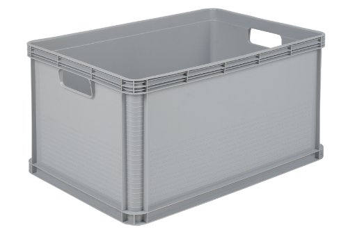 Heavy Duty Plastic Stacking Industrial Euro Storage Containers Boxes Crates! 5 Sizes -Big Load Capacity Food Grade 10 Year Guarantee! (5, 60 Litre - L600 x W400 x H320mm)