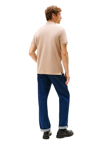 Image of Tommy Hilfiger Men's Short Sleeve Polo Shirts in Regular Fit With Stretch and Organic Pique Cotton
