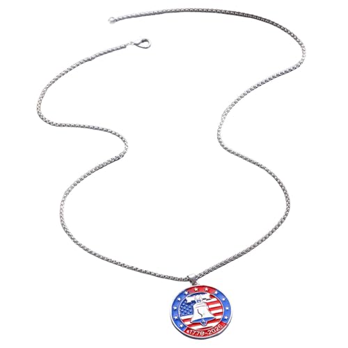 Image of Woedpez Fashionable Unisex 250 Years Necklace Sturdy Alloy Pendant for Gifting Stylish Alloy Necklace