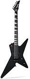 WestCreek HVFR Solid Body Electric Guitar, Heavy Metal Pickups, Heavy Metal Guitar, Rounded End Jumbo Frets (Matte Black)